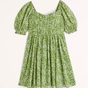 Abercrombie & Fitch Green Floral Mini Dress